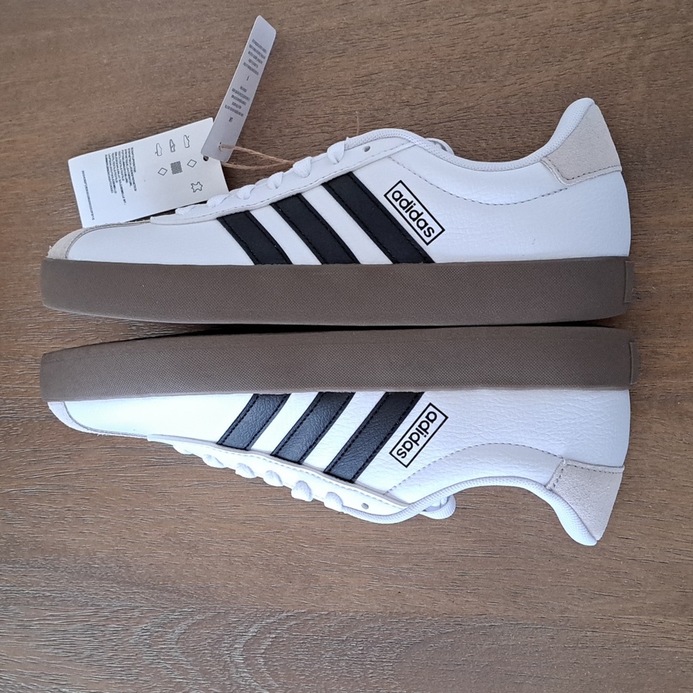 Adidas VL Court 3.0 - Color: White/Black/Grey - Size: Women 6.5 - Picture 7 of 10